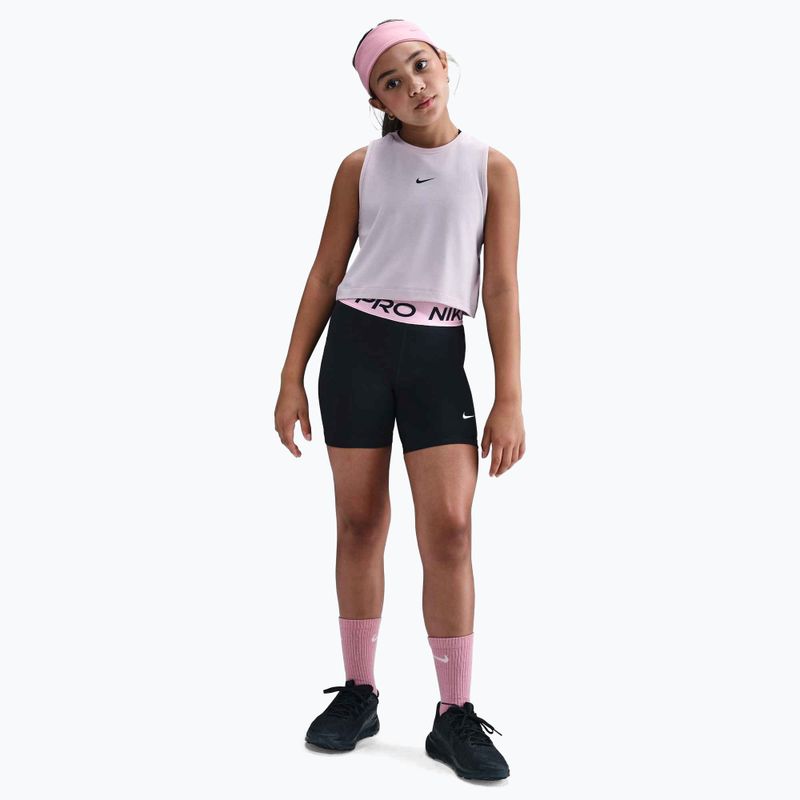 Детски шорти Nike Pro Dri-Fit 5" black/med soft pink/white 2