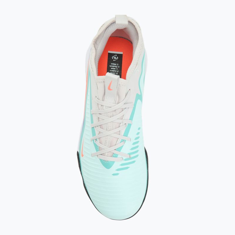 Детски футболни обувки Nike United Phantom 6 Low Academy Jr TF pistachio frost/hyper orange 5
