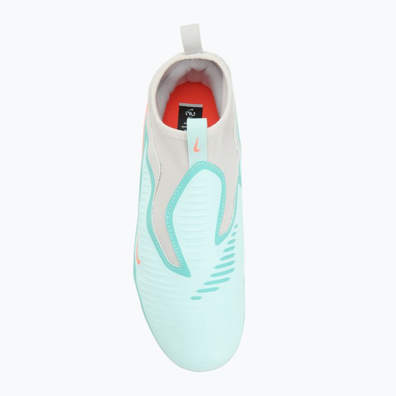 Детски футболни обувки Nike United Phantom 6 High Academy Jr FG/MG pistachio frost/hyper orange 5
