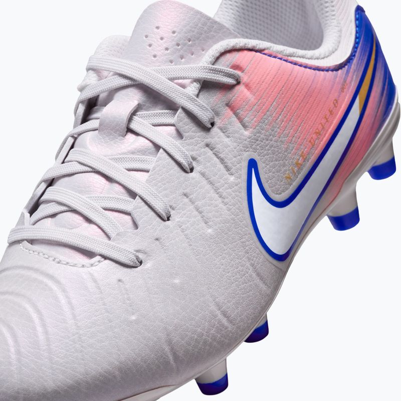Детски футболни обувки Nike United Tiempo Legend 10 Academy Jr FG/MG vast grey/racer blue 7