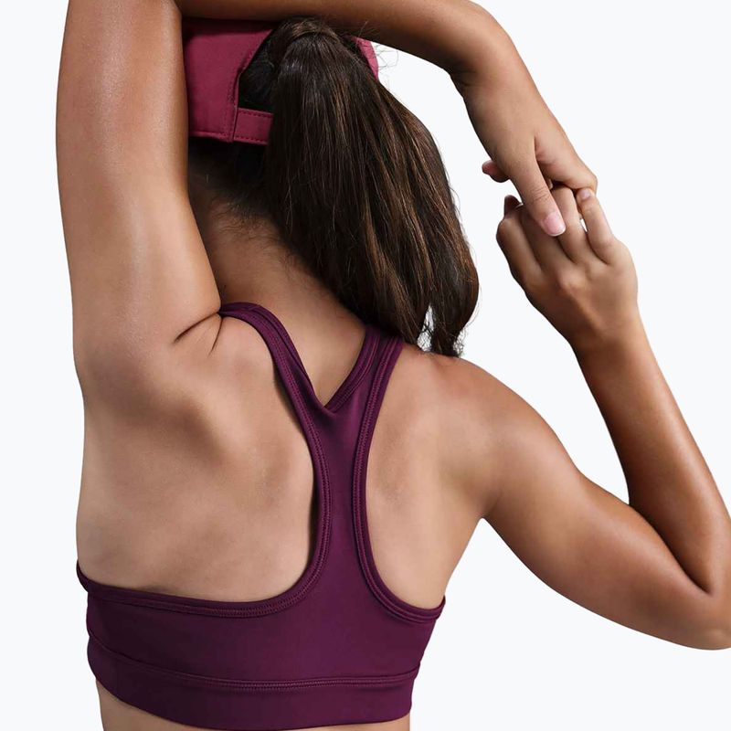 Детски спортен сутиен Nike Swoosh bordeaux/white 4