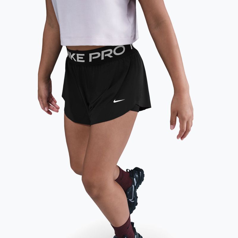 Детски къси панталони/шорти Nike Pro Dri-Fit 2in1 black/black/white 4