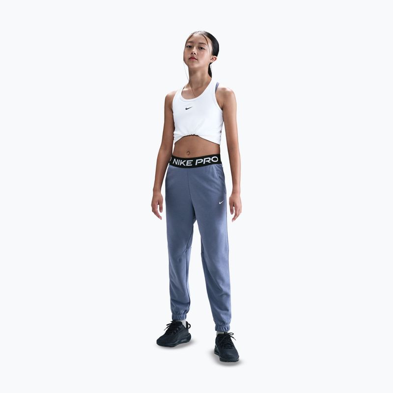 Детски панталони Nike Pro Fleece Dri-Fit world indigo/world indigo/black/white 2