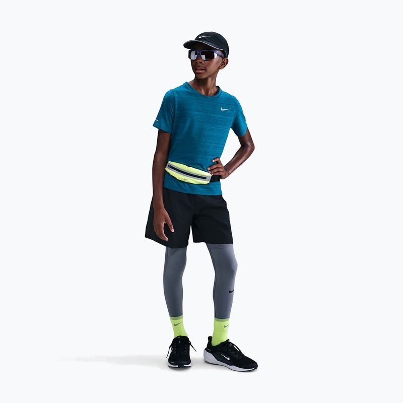 Детска тениска за тренировка Nike Dri-Fit Miler green abyss/green abyss 2