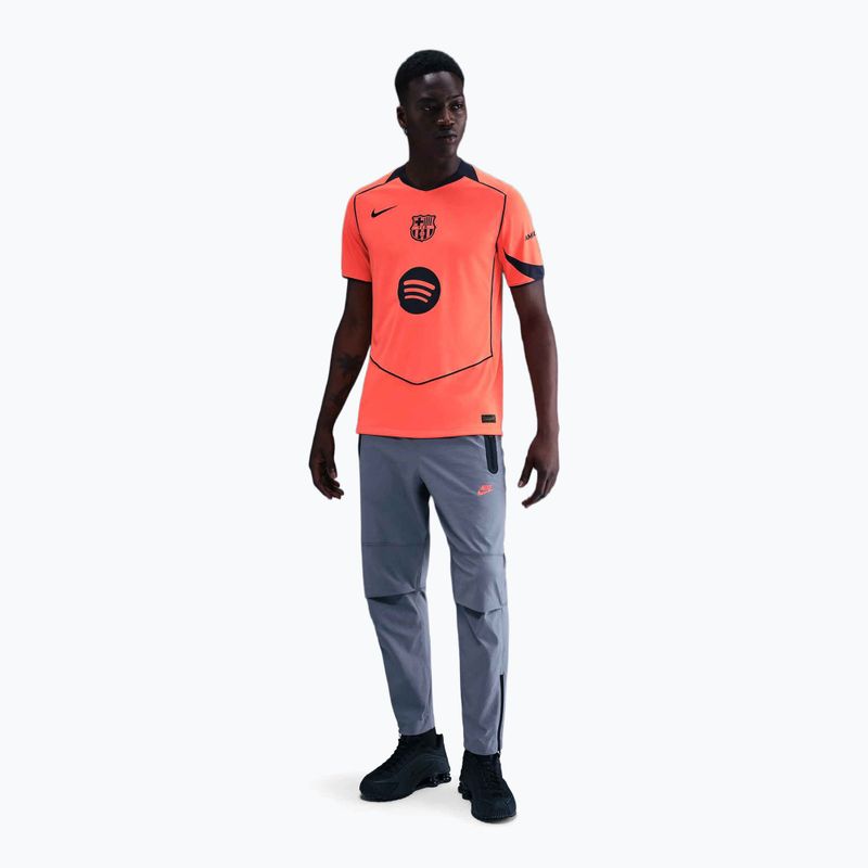 Мъжка футболна тениска Nike FC Barcelona 2025/26 Stadium Third bright mango/midnight navy/midnight navy 2