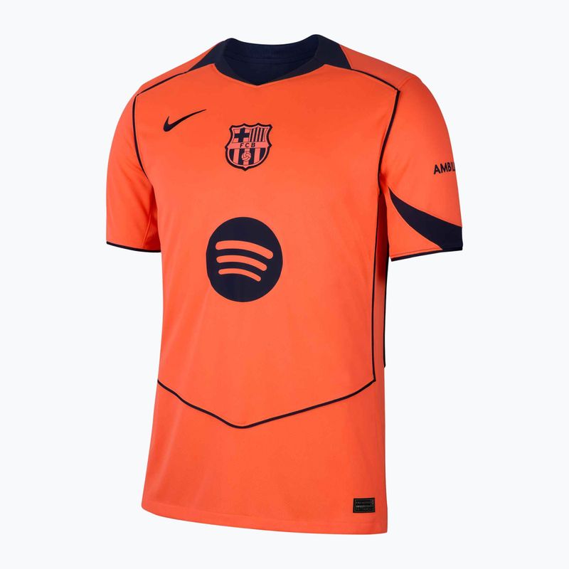 Мъжка футболна тениска Nike FC Barcelona 2025/26 Stadium Third bright mango/midnight navy/midnight navy 7