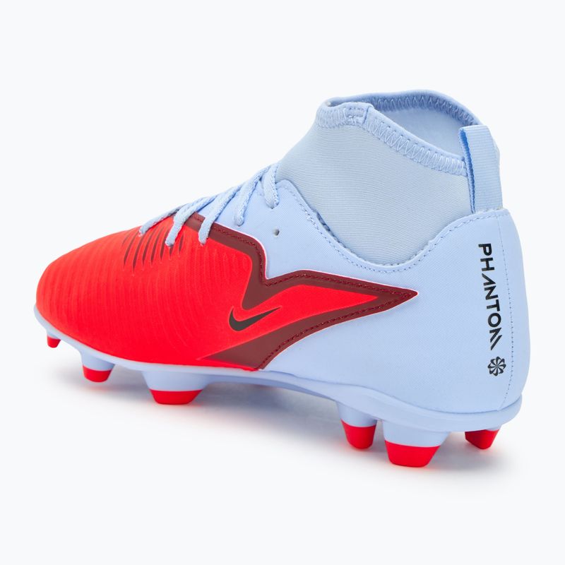 Детски футболни обувки Nike Phantom 6 High Club FG/MG royal tint/bright crimson 3