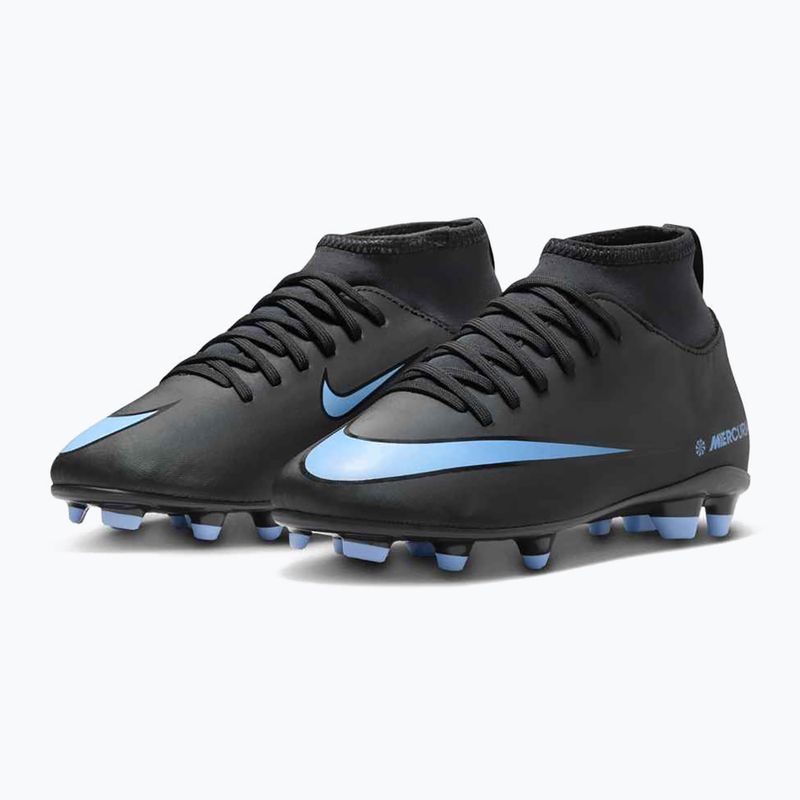 Детски футболни обувки Nike Mercurial Superfly 10 Club FG/MG black/ice blue 10