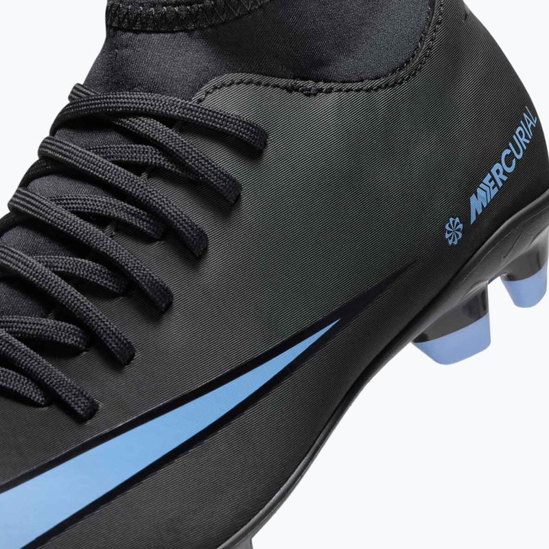Детски футболни обувки Nike Mercurial Superfly 10 Club FG/MG black/ice blue 13