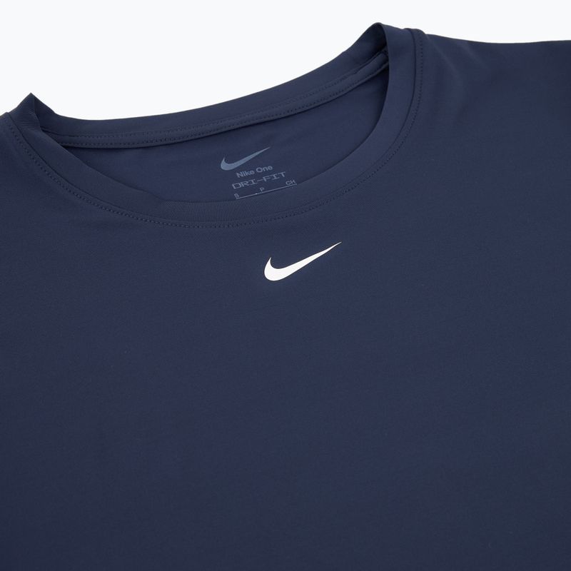 Дамска тениска за тренировка Nike One Classic Dri-Fit midnight navy/white 6