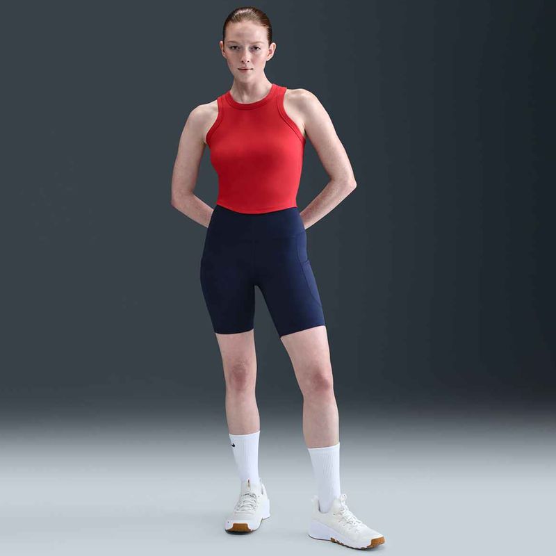 Дамски шорти Nike One High Waisted 8" Biker midnight navy 9