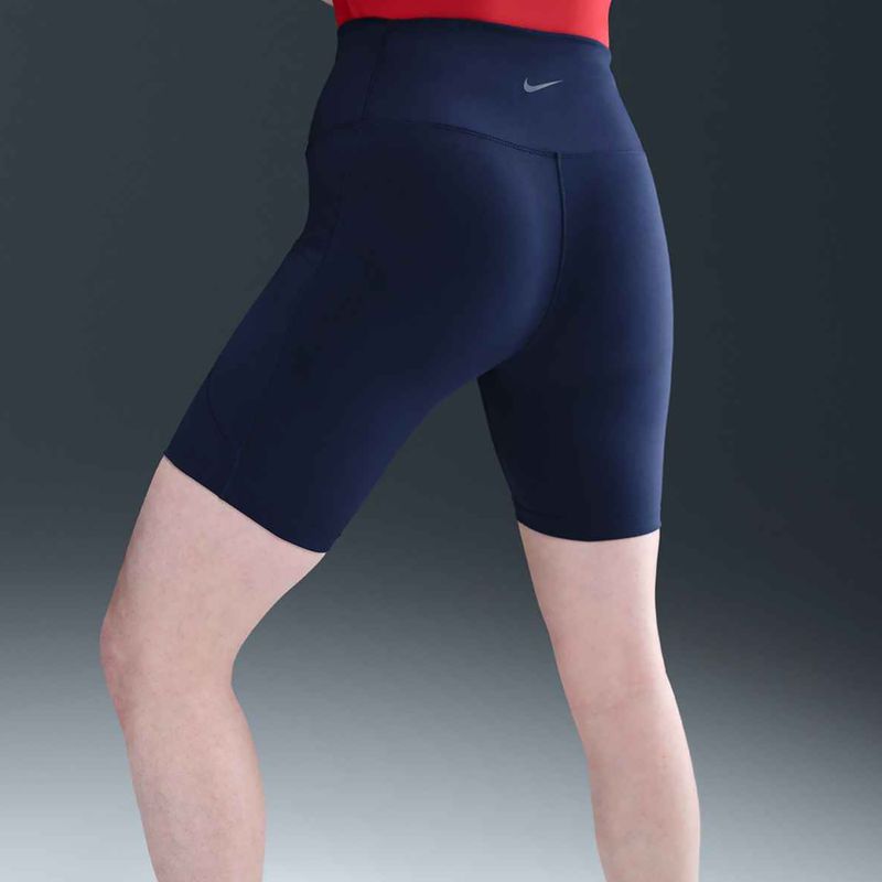 Дамски шорти Nike One High Waisted 8" Biker midnight navy 12