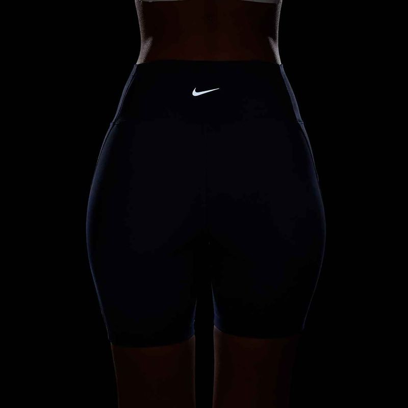 Дамски шорти Nike One High Waisted 8" Biker midnight navy 14