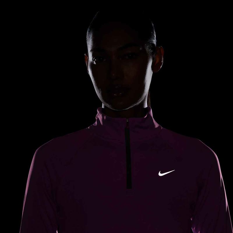 Дамски потник за бягане Nike Tempo Dri-Fit 1/4 Zip playful pink 4