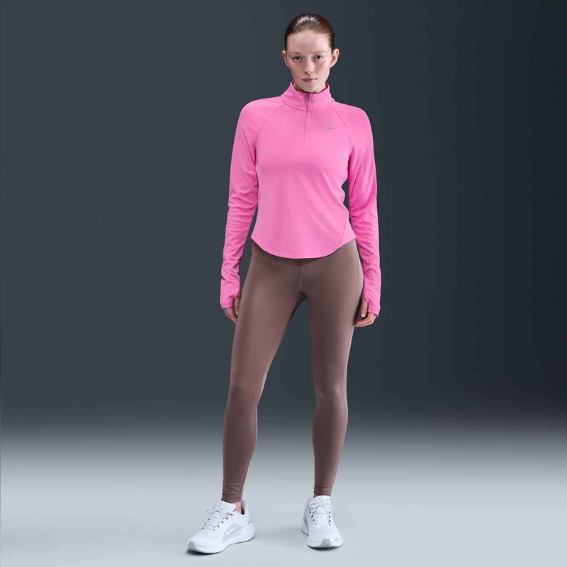 Дамски потник за бягане Nike Tempo Dri-Fit 1/4 Zip playful pink 5
