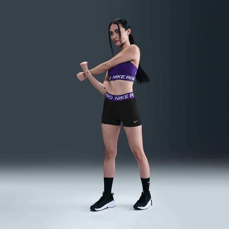 Дамски шорти Nike Pro 365 3“ black/court purple/white 2