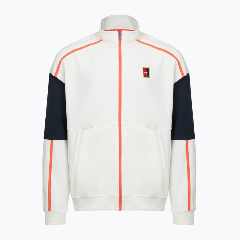 Мъжки тенис суитшърт Nike Court Heritage sail/turf orange 6