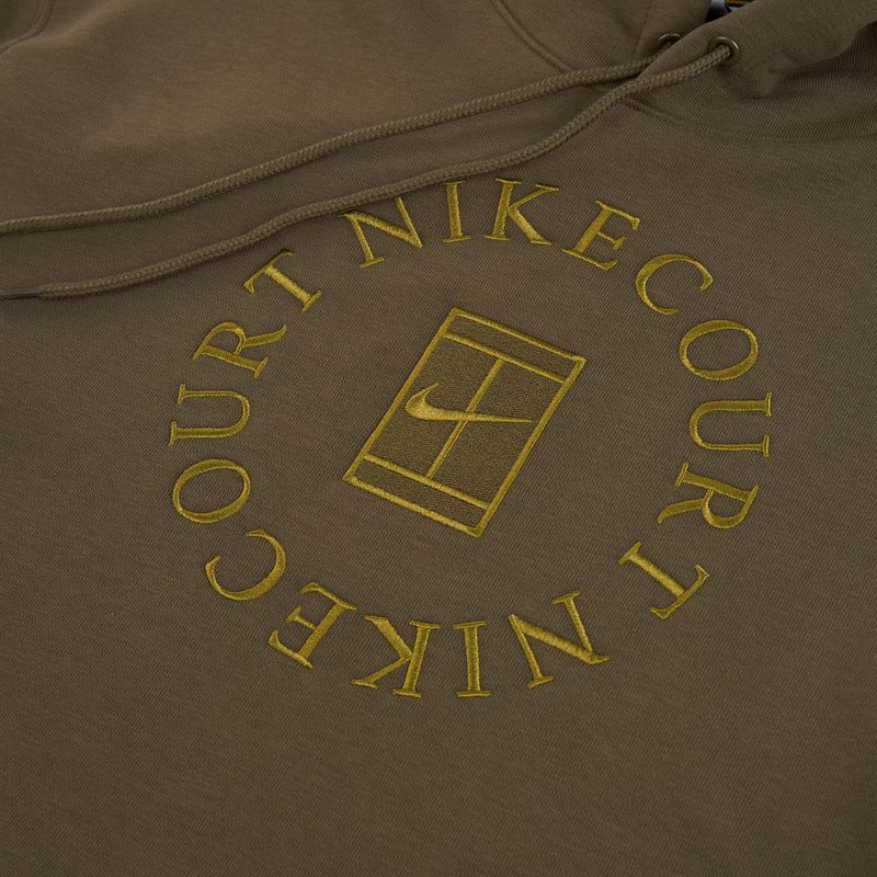 Mъжки тенис суитшърт Nike Court Dri-Fit Heritage French Terry Hoodie dark hazel/saffron quartz 7