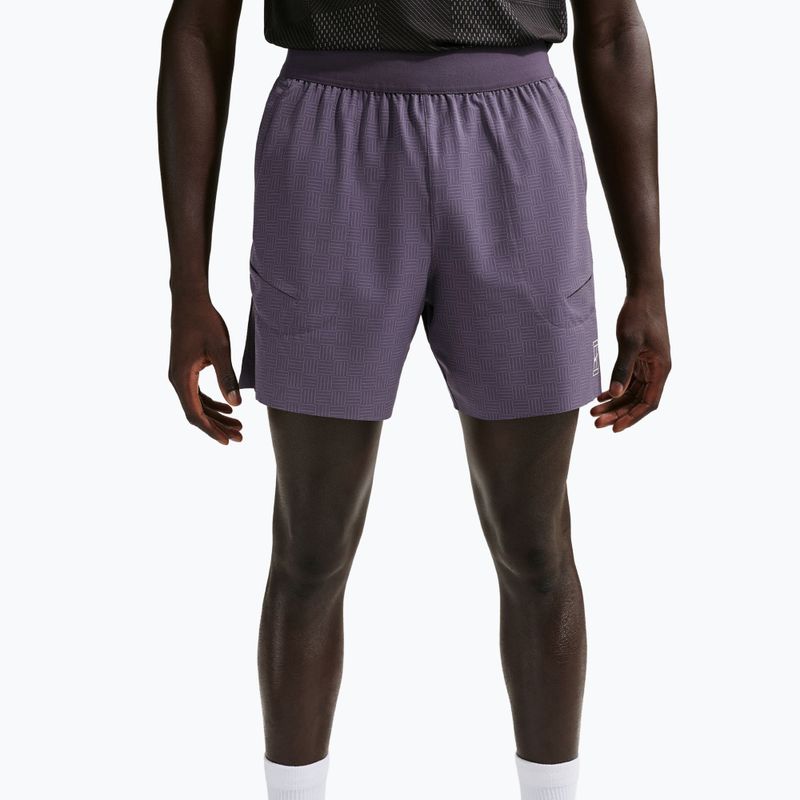Мъжки тенис шорти Nike Court Advantage Dri-Fit 6" dark raisin/white 4