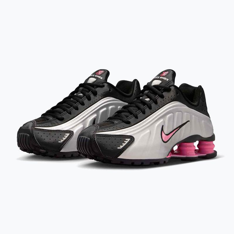 Обувки Nike Shox R4 black/pinksicle/metallic silver 12