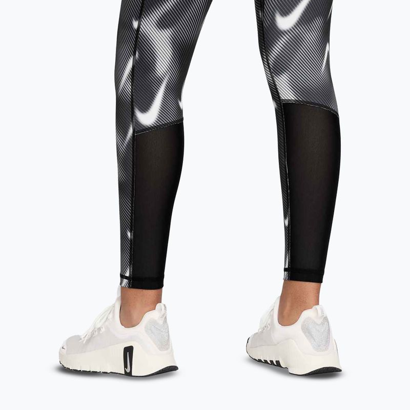 Дамски клин за тренировка Nike Pro Mid-Rise 7/8 black/white/white 5