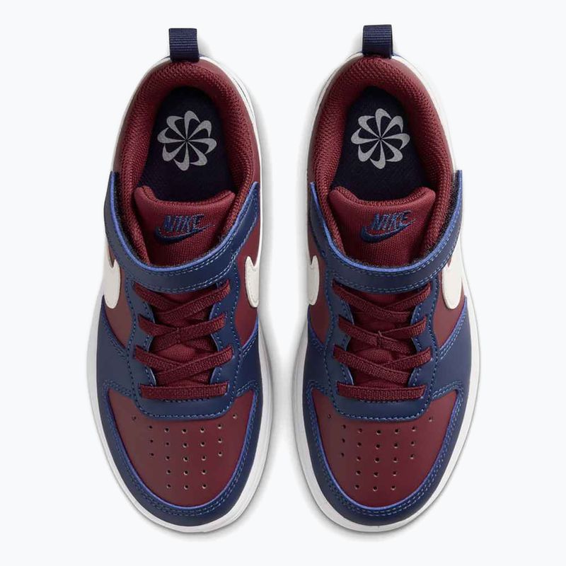 Детски обувки Nike Court Borough Low Recraft dark team red/ssoft pearl/midnight navy 10