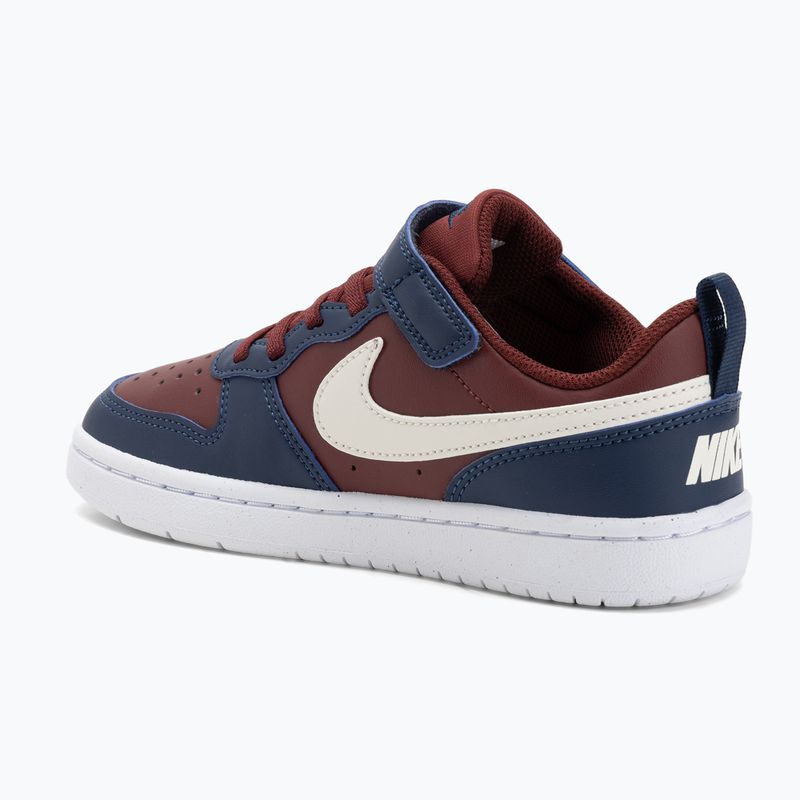 Детски обувки Nike Court Borough Low Recraft dark team red/ssoft pearl/midnight navy 3