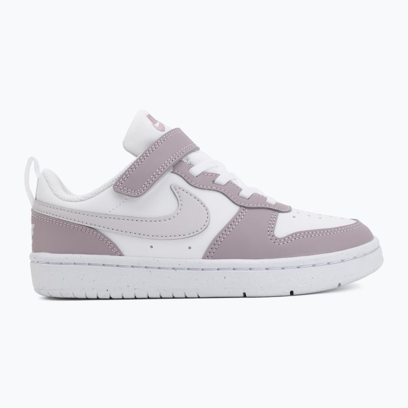 Детски обувки Nike Court Borough Low Recraft white/plum fog/white/venice 2