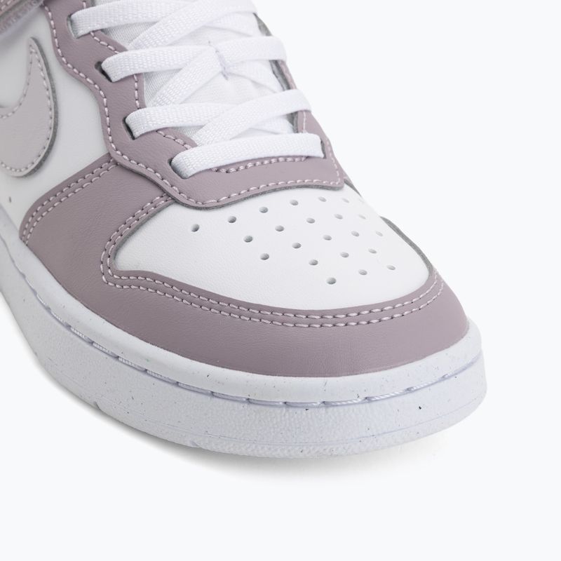 Детски обувки Nike Court Borough Low Recraft white/plum fog/white/venice 7