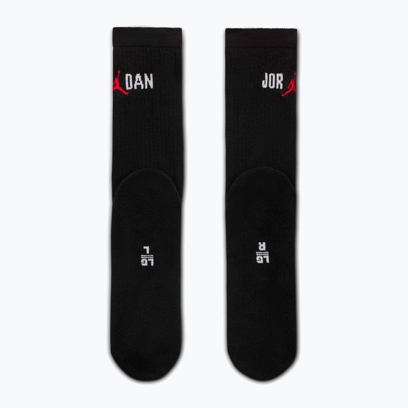 Чорапи Nike Jordan Everyday Crew 1 чифт black/white/university red 3