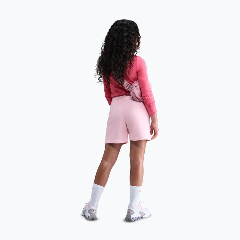 Детски шорти Nike Sportswear Club Fleece med soft pink/med soft pink/white 3