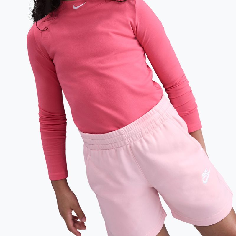 Детски шорти Nike Sportswear Club Fleece med soft pink/med soft pink/white 4
