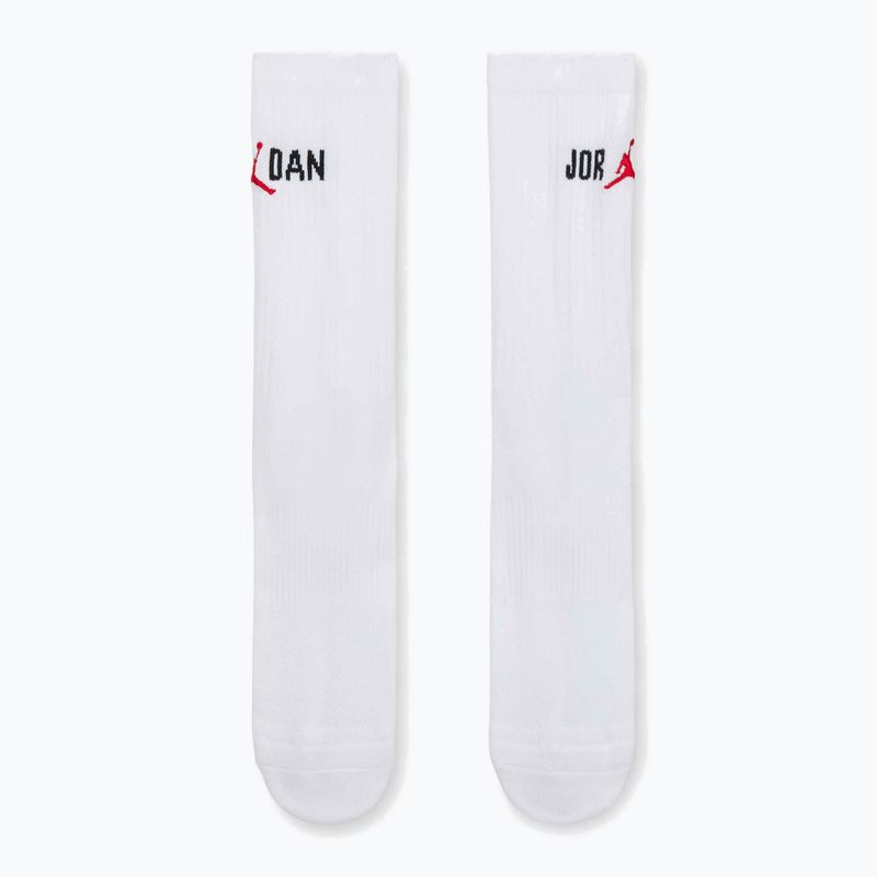 Чорапи Nike Jordan Everyday Crew 1 чифт white/black/university red 2