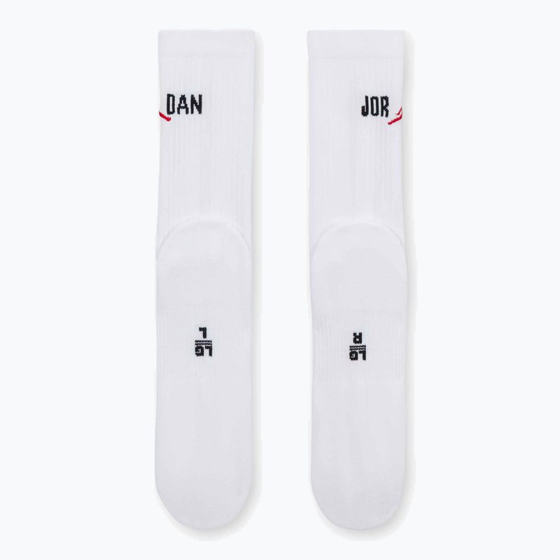 Чорапи  Jordan Everyday Crew 1 pair white/black/university red 3