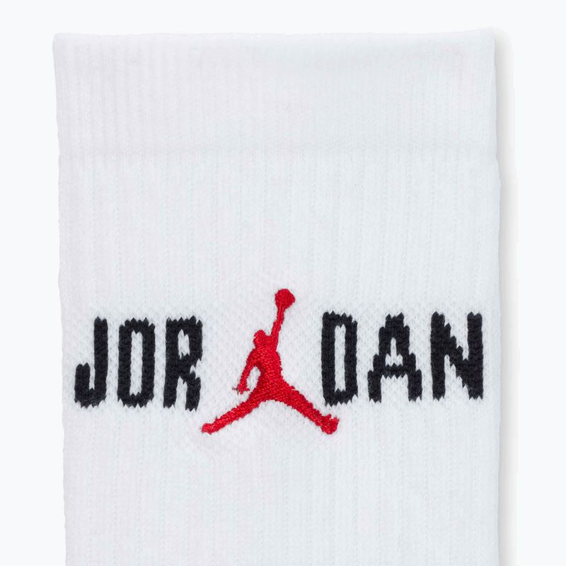 Чорапи  Jordan Everyday Crew 1 pair white/black/university red 4
