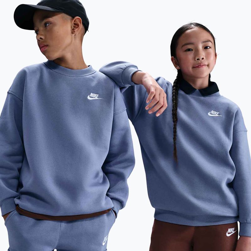 Детски суитшърт Nike Sportswear Club Fleece world indigo/white 7