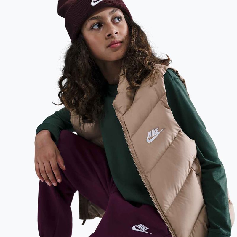 Детски панталони Nike Sportswear Club Fleece bordeaux/bordeaux/white 6