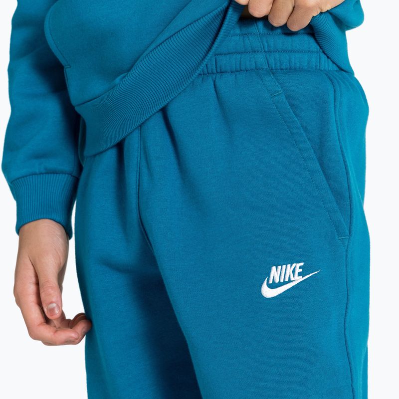 Детски панталони Nike Sportswear Club Fleece green abyss/white 4