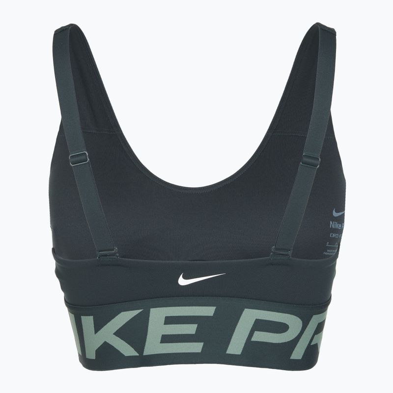 Спортен сутиен Nike Pro Indy Plunge seaweed/clay green/white 7