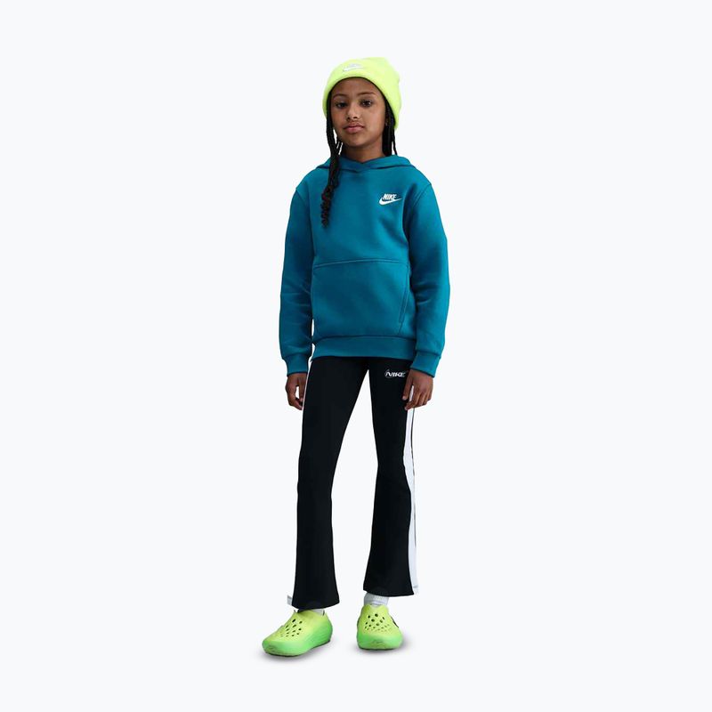 Детски суитшърт Nike Sportswear Club Fleece green abyss/white 3