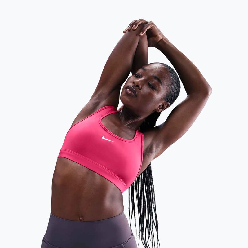 Спортен сутиен Nike Swoosh Light Support rush pink/white 5