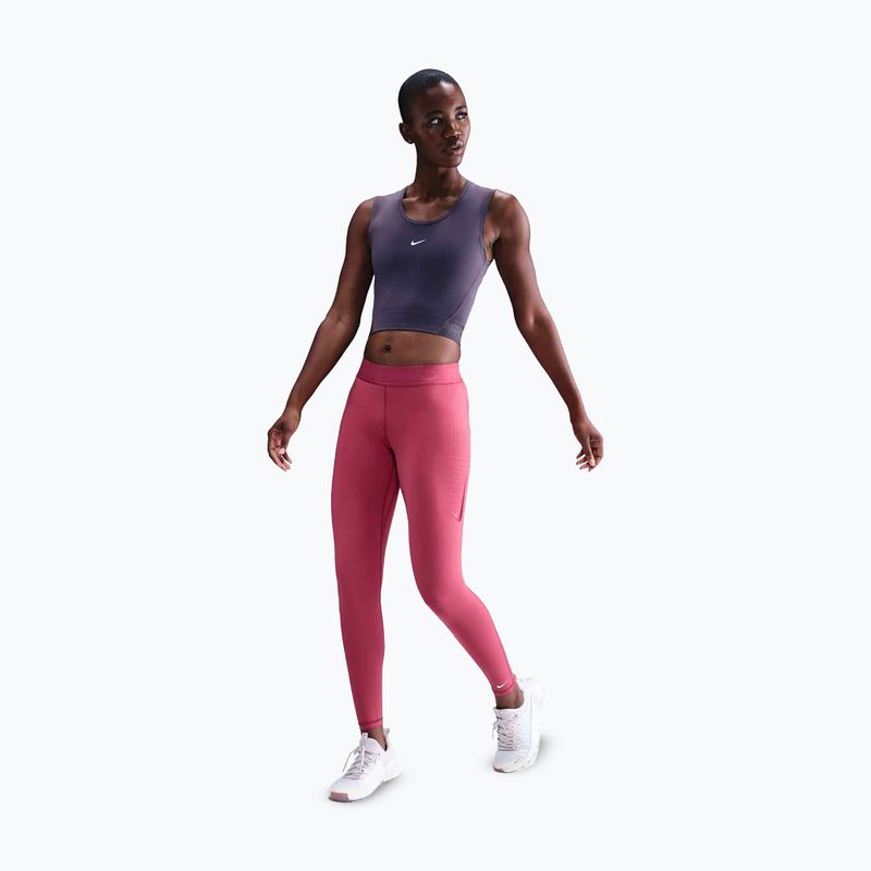 Дамски клин за тренировка Nike Pro Mid-Rise sweet beet/white 2