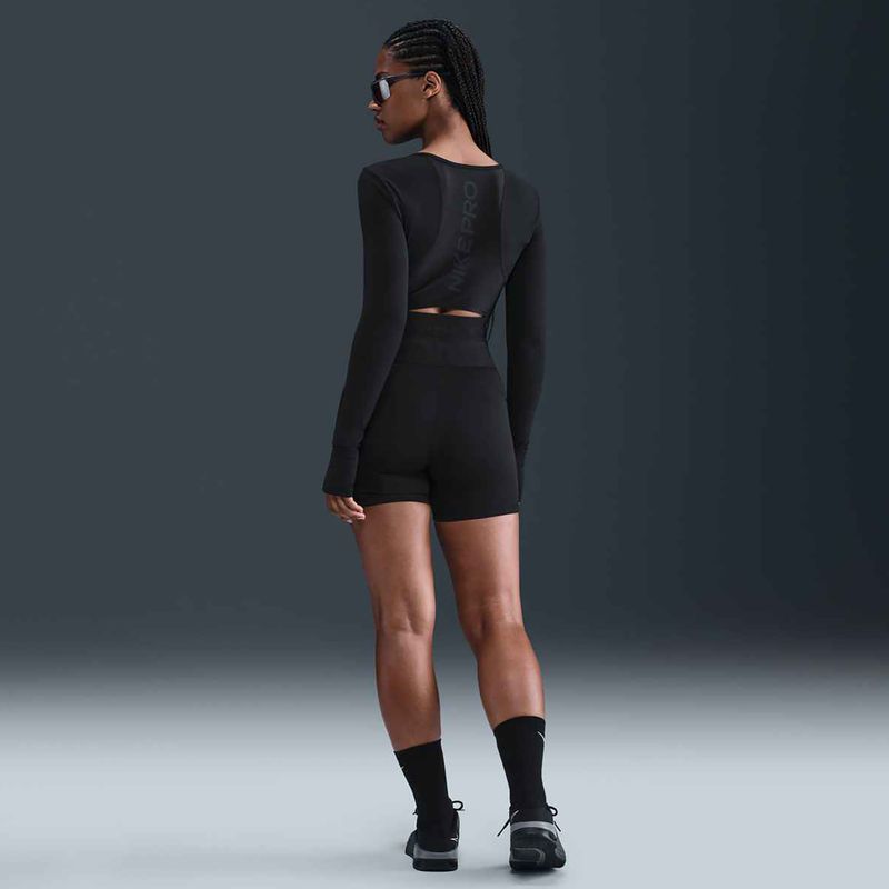 Дамски шорти Nike Pro Sculpt High Waisted 5" Biker black/anthracite/white 10