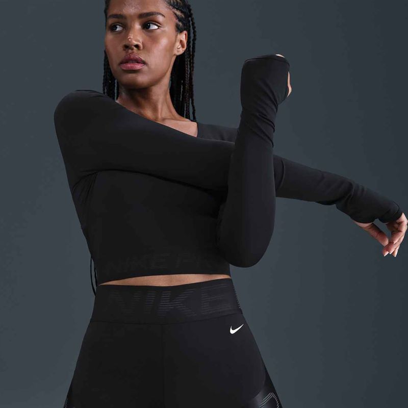 Дамски шорти Nike Pro Sculpt High Waisted 5" Biker black/anthracite/white 13