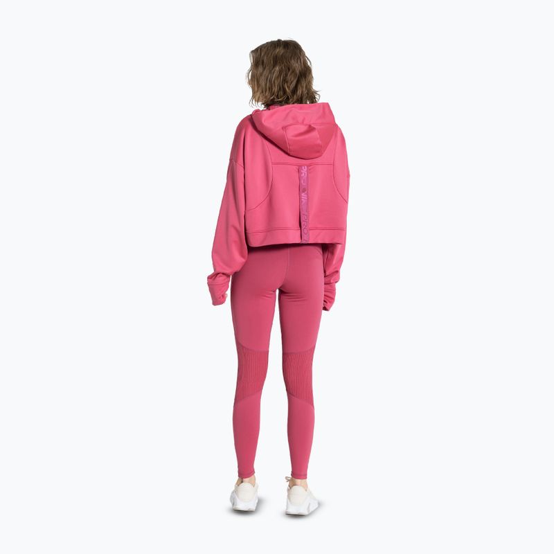 Дамски клин за тренировка Nike Pro High-Waisted sweet beet/white 3