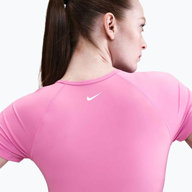 Дамски топ за тренировка Nike Pro Dri-Fit Graphic Cropped playful pink/pink foam/white 5