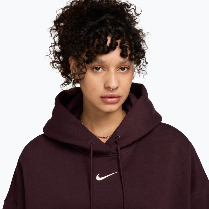 Дамски суитшърт Nike Sportswear Phoenix Fleece Oversized burgundy crush/sail 3
