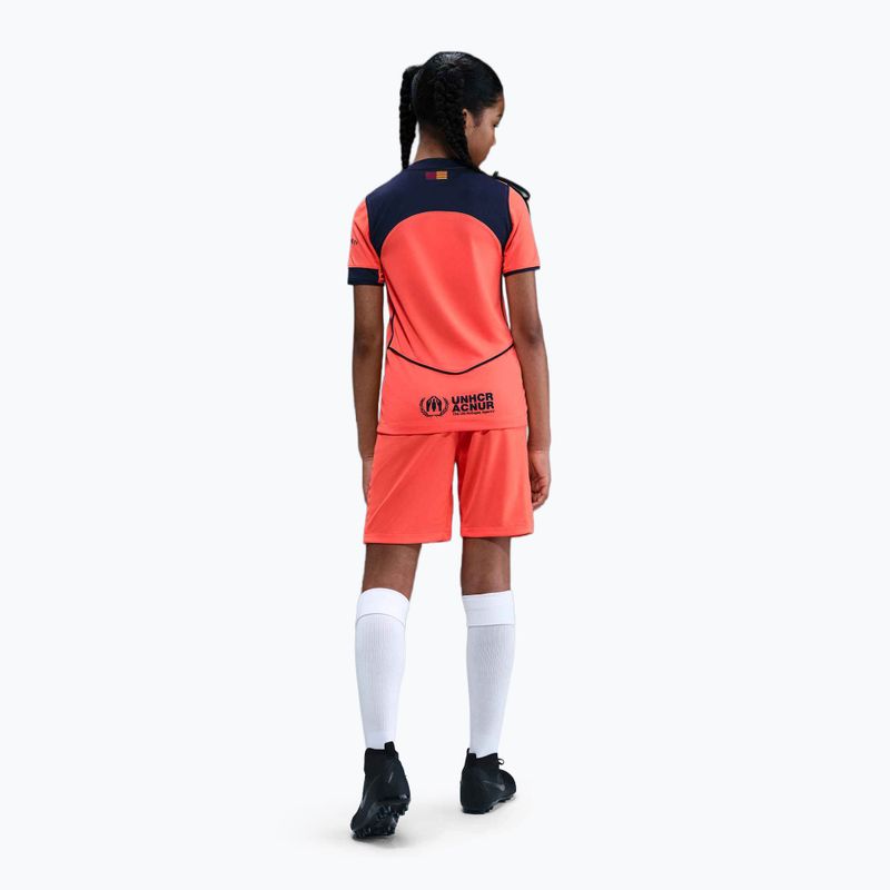 Детска футболна тениска Nike FC Barcelona 2025/26 Stadium Third bright mango/midnight navy/midnight navy 5