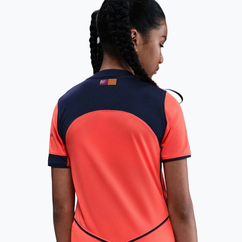 Детска футболна тениска Nike FC Barcelona 2025/26 Stadium Third bright mango/midnight navy/midnight navy 8