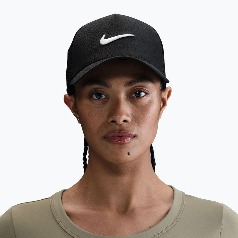 Мъжка шапка с козирка Nike Rise Structured Trucker black/black/white 5